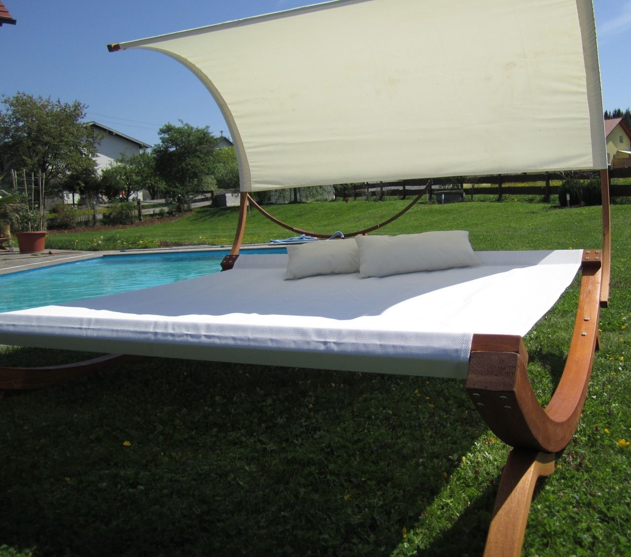 XXL Sonnenliege Doppelliege Gartenliege Hängematte Doppel Liege